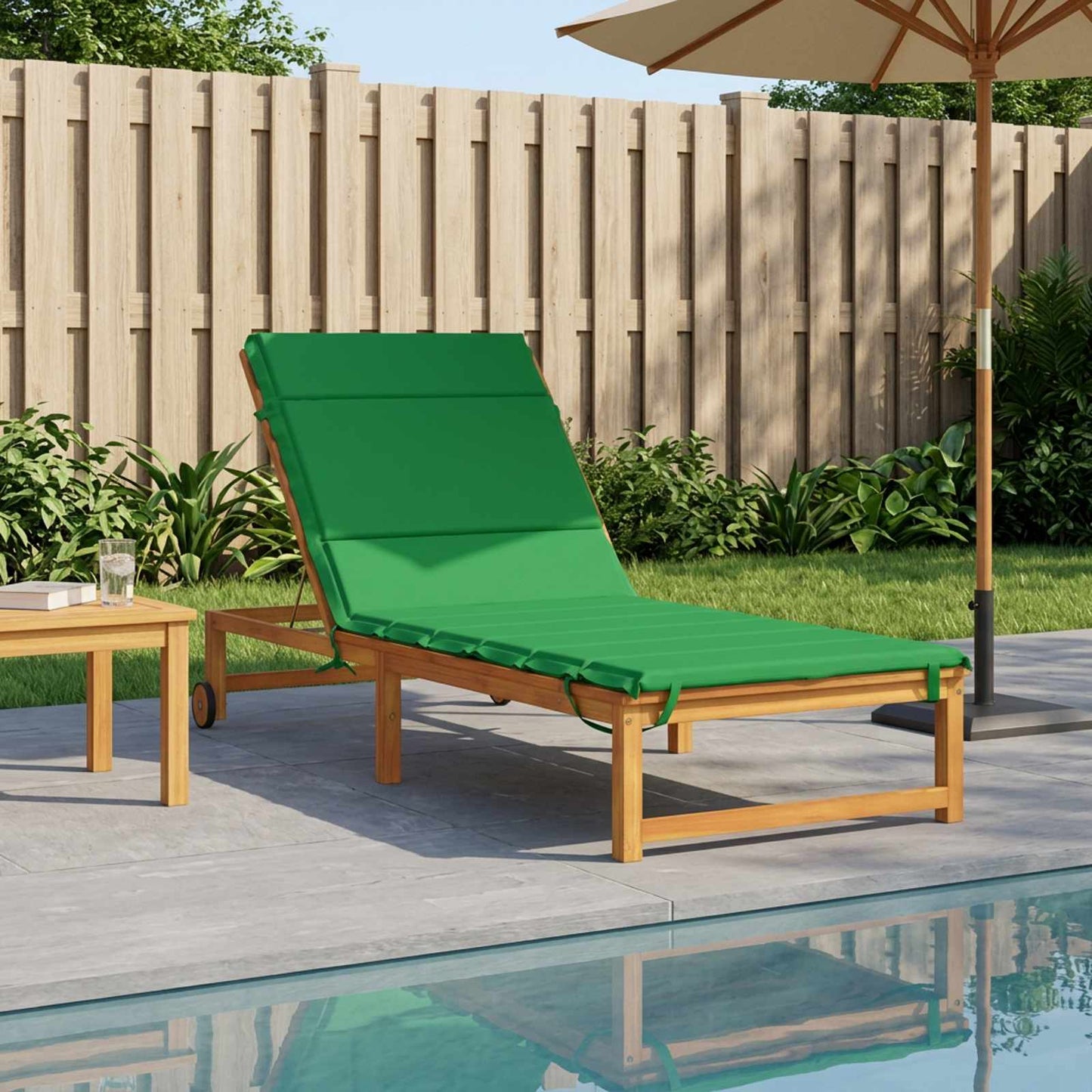 Solseng Pude GEMERT 100% polyester Grøn 200 x 80 x 3 cm