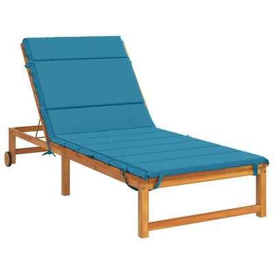 Solseng Pude GEMERT 100% polyester Lyseblå 200 x 80 x 3 cm