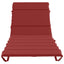 Solseng Pude GEMERT 100% polyester Vinrød 200 x 80 x 3 cm