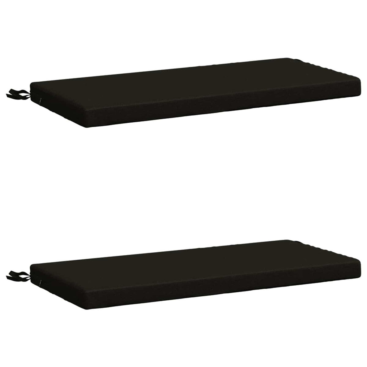 2-delt bænkepude SOEST 2 stk. 100% polyester Sort
