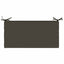 Bænkpude SOEST 100% polyester Antracit 60 x 40 x 5 cm