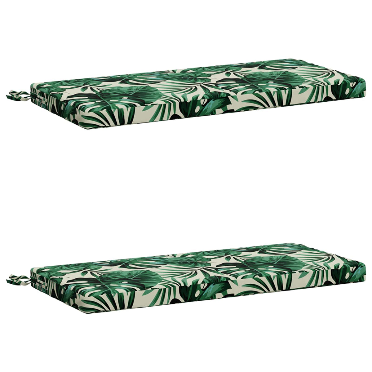 2-delt bænkepude SOEST 2 stk. 100% polyester Bladmønster