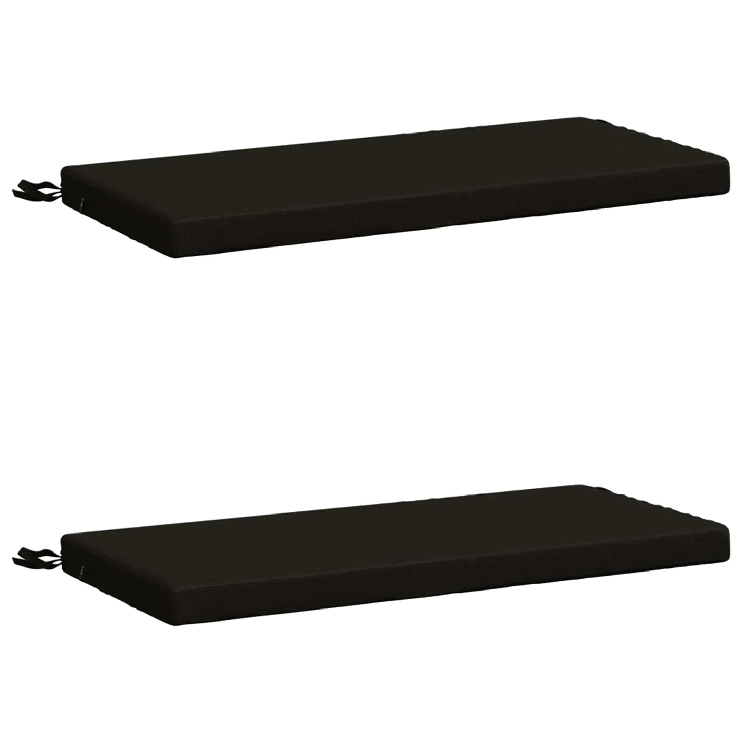 2-delt bænkepude SOEST 2 stk. 100% polyester Sort