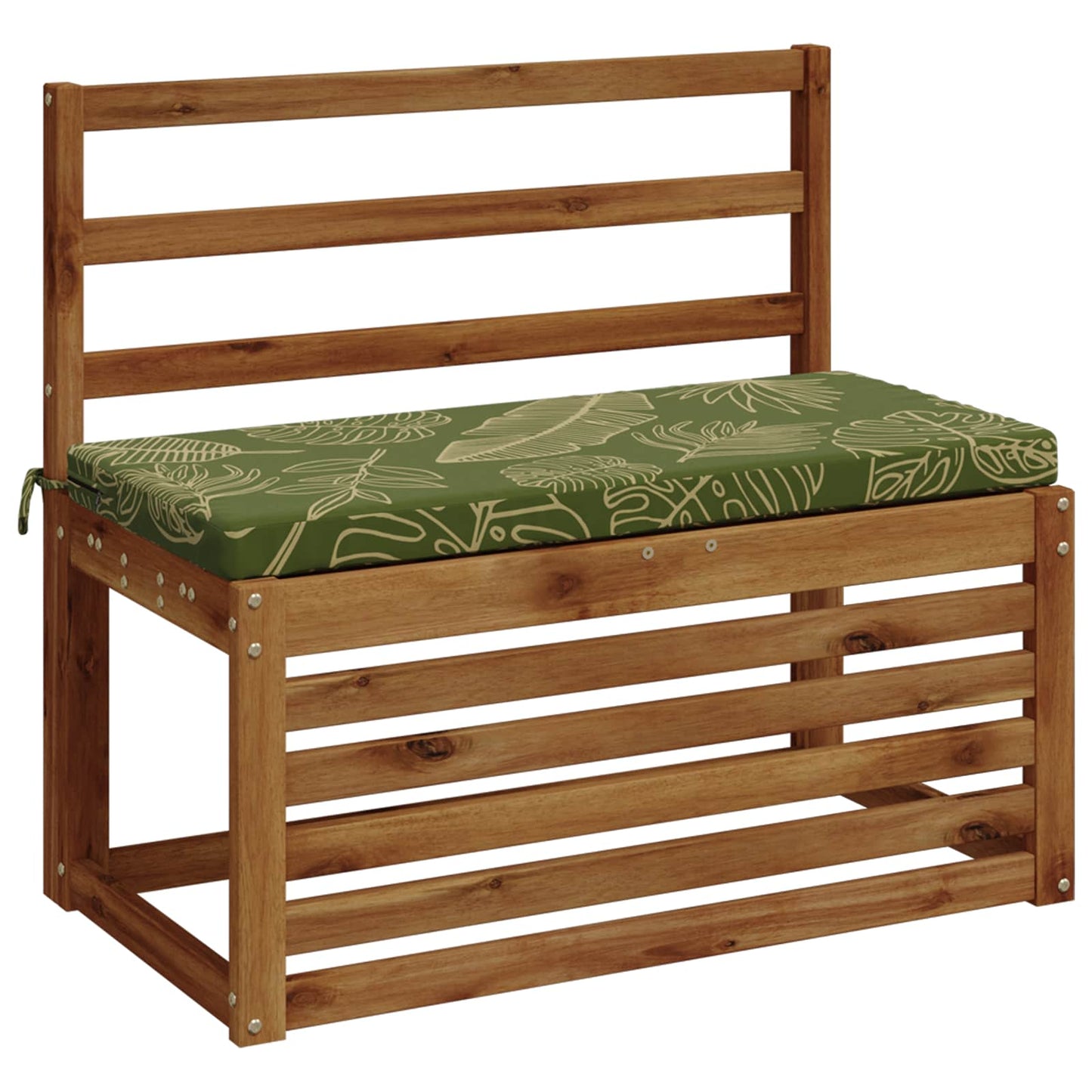 Bænkpude SOEST 100% polyester Bladdesign 80 x 40 x 5 cm