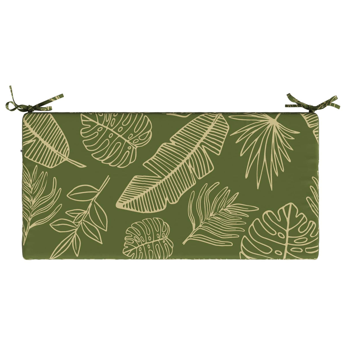 Bænkpude SOEST 100% polyester Bladdesign 80 x 40 x 5 cm