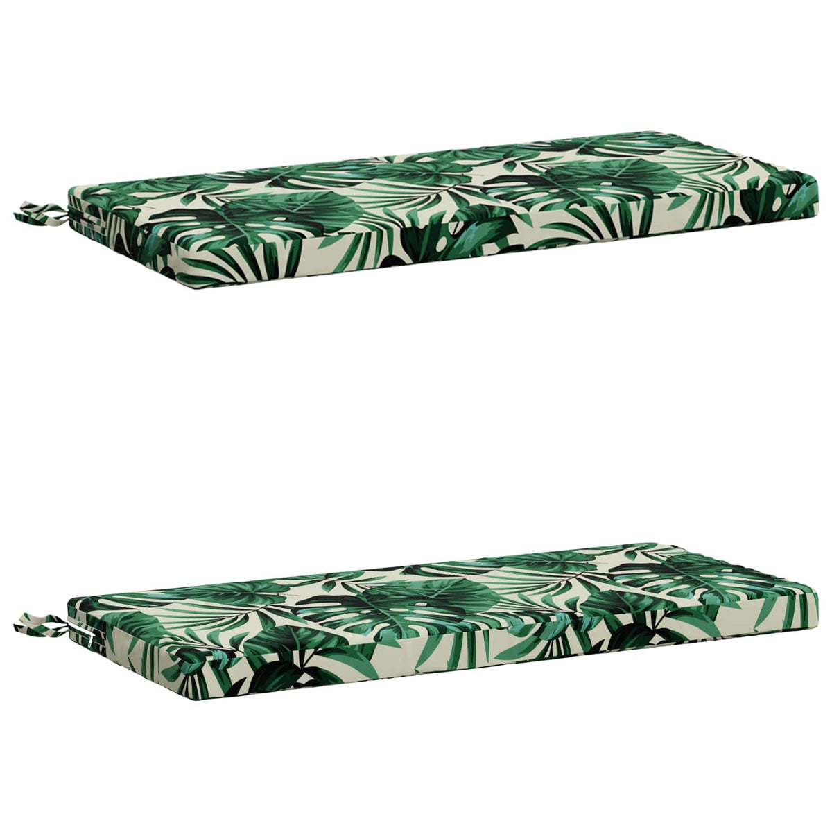 2-delt bænkepude SOEST 2 stk. 100% polyester Bladmønster