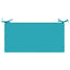 Bænkpude SOEST 100% polyester Turkis 80 x 40 x 5 cm