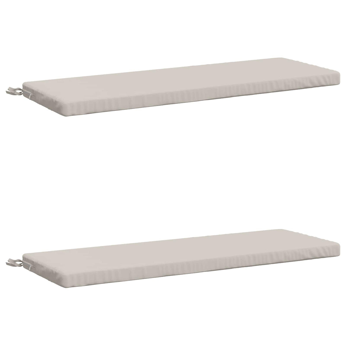 2-delt bænkepude SOEST 2 stk. 100% polyester Hvid