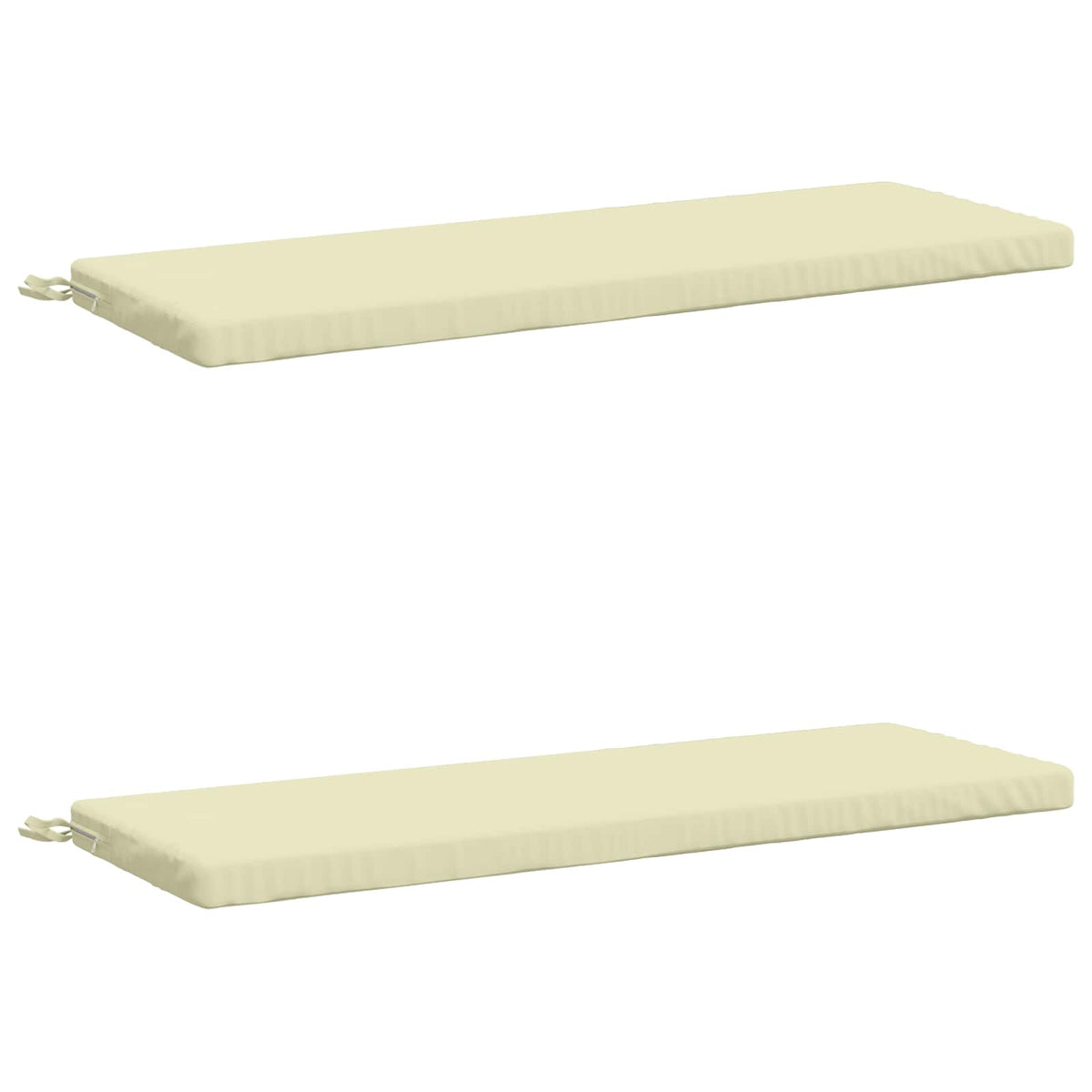 2-delt bænkepude SOEST 2 stk. 100% polyester Cremefarvet
