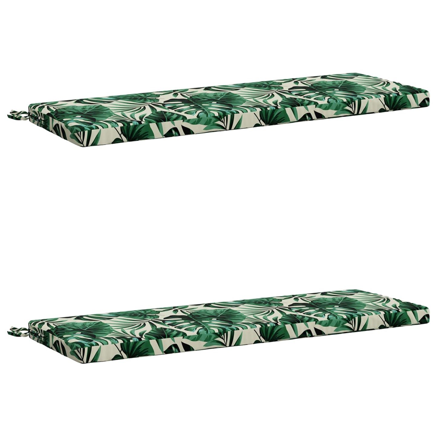 2-delt bænkepude SOEST 2 stk. 100% polyester Bladmønster