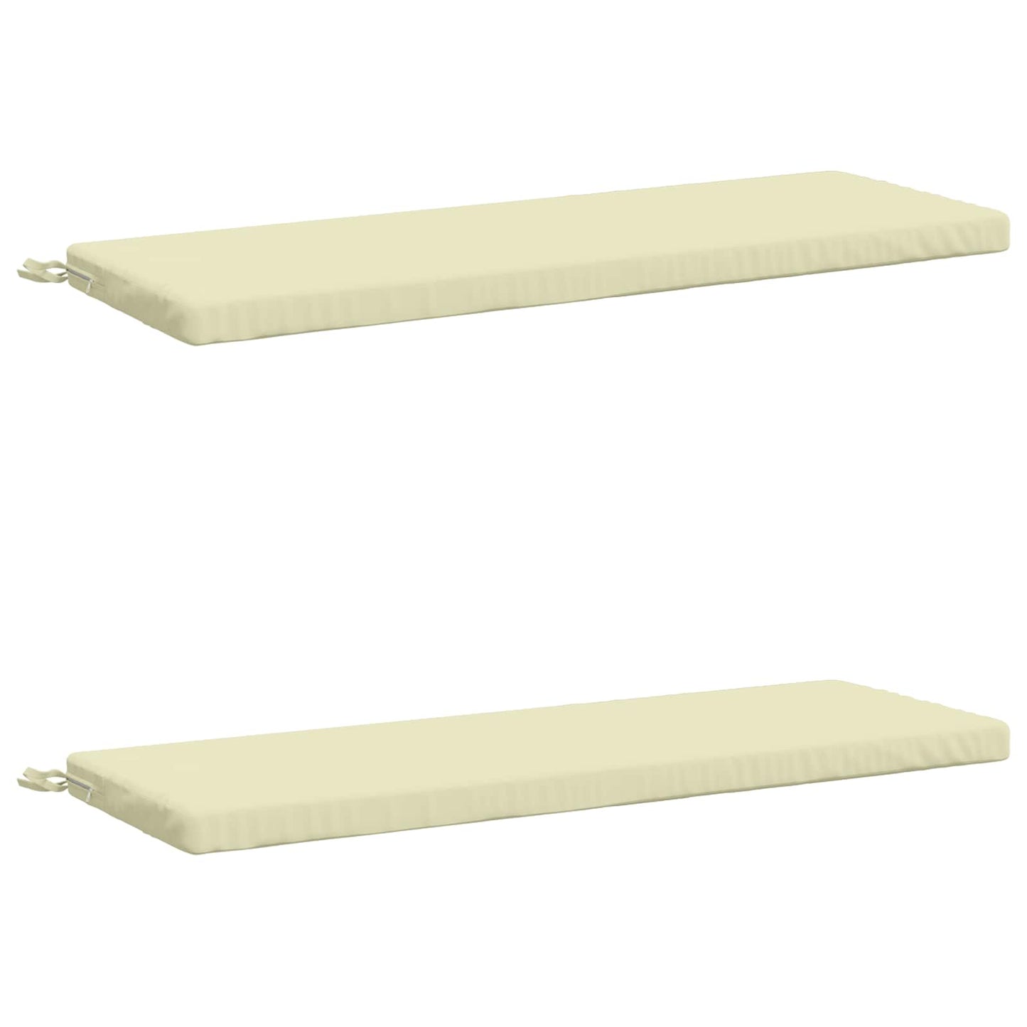 2-delt bænkepude SOEST 2 stk. 100% polyester Cremefarvet