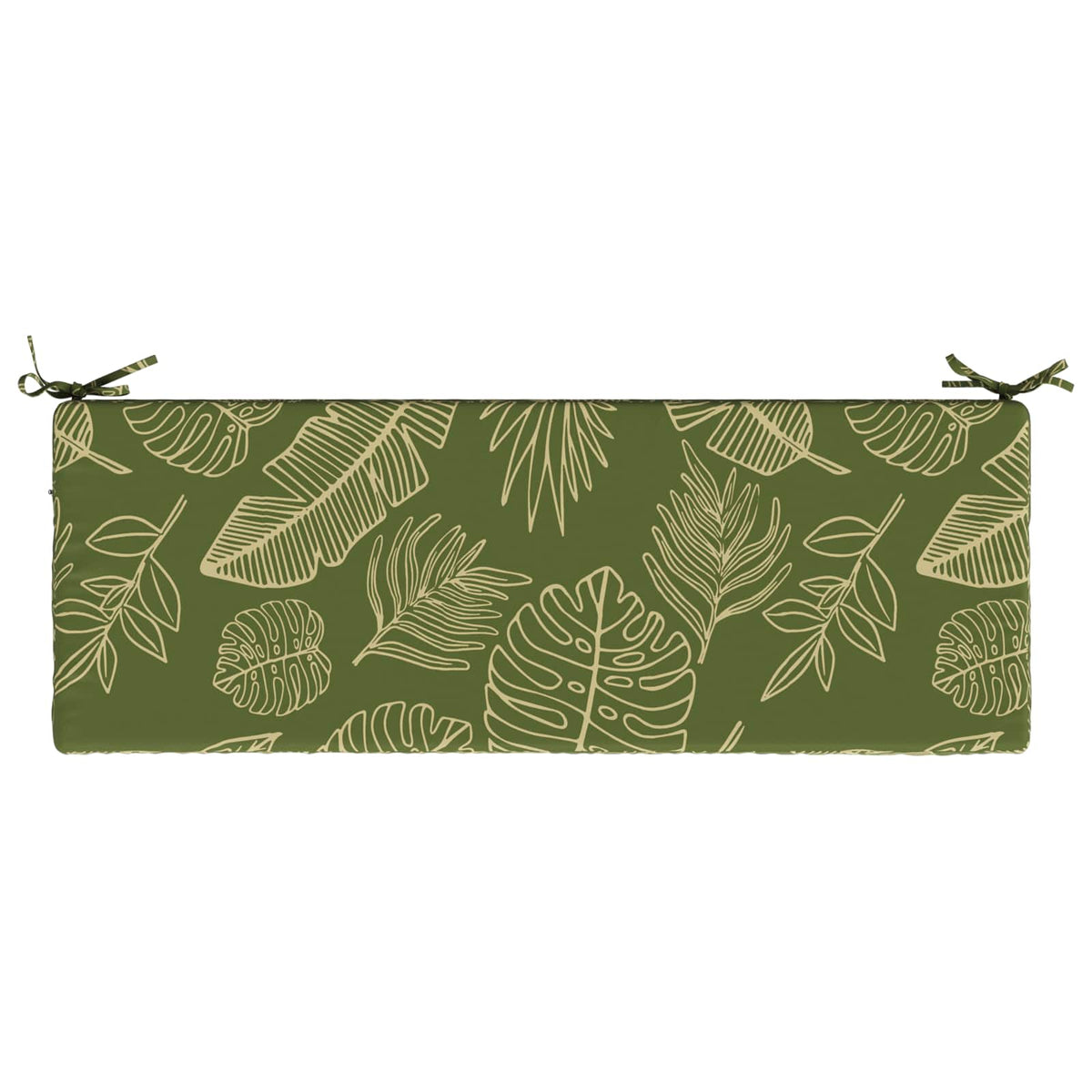 Bænkpude SOEST 100% polyester Bladdesign 110 x 40 x 5 cm