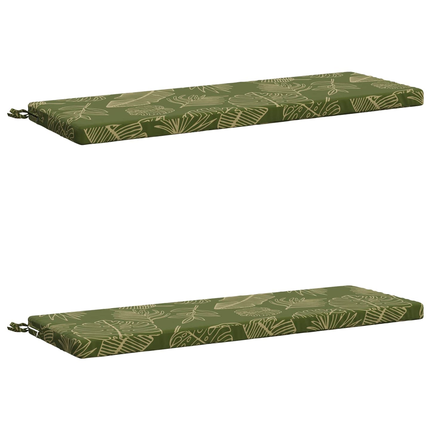 2-delt bænkepude SOEST 2 stk. 100% polyester Bladdesign