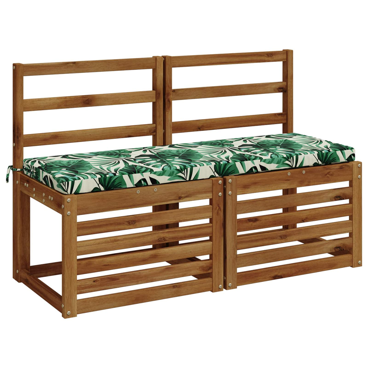 Bænkpude SOEST 100% polyester Bladmønster 110 x 40 x 5 cm