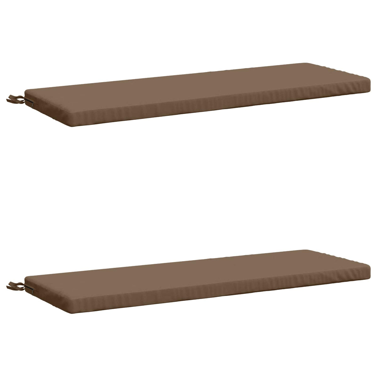 2-delt bænkepude SOEST 2 stk. 100% polyester Gråbrun
