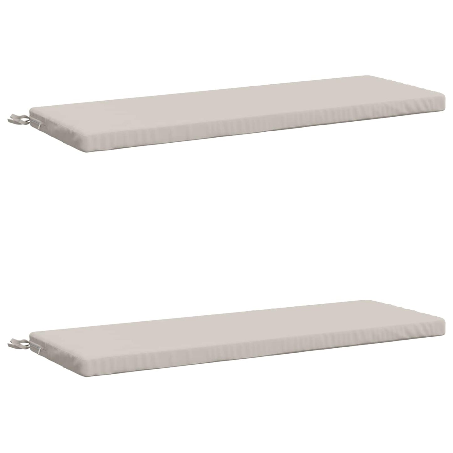 2-delt bænkepude SOEST 2 stk. 100% polyester Hvid