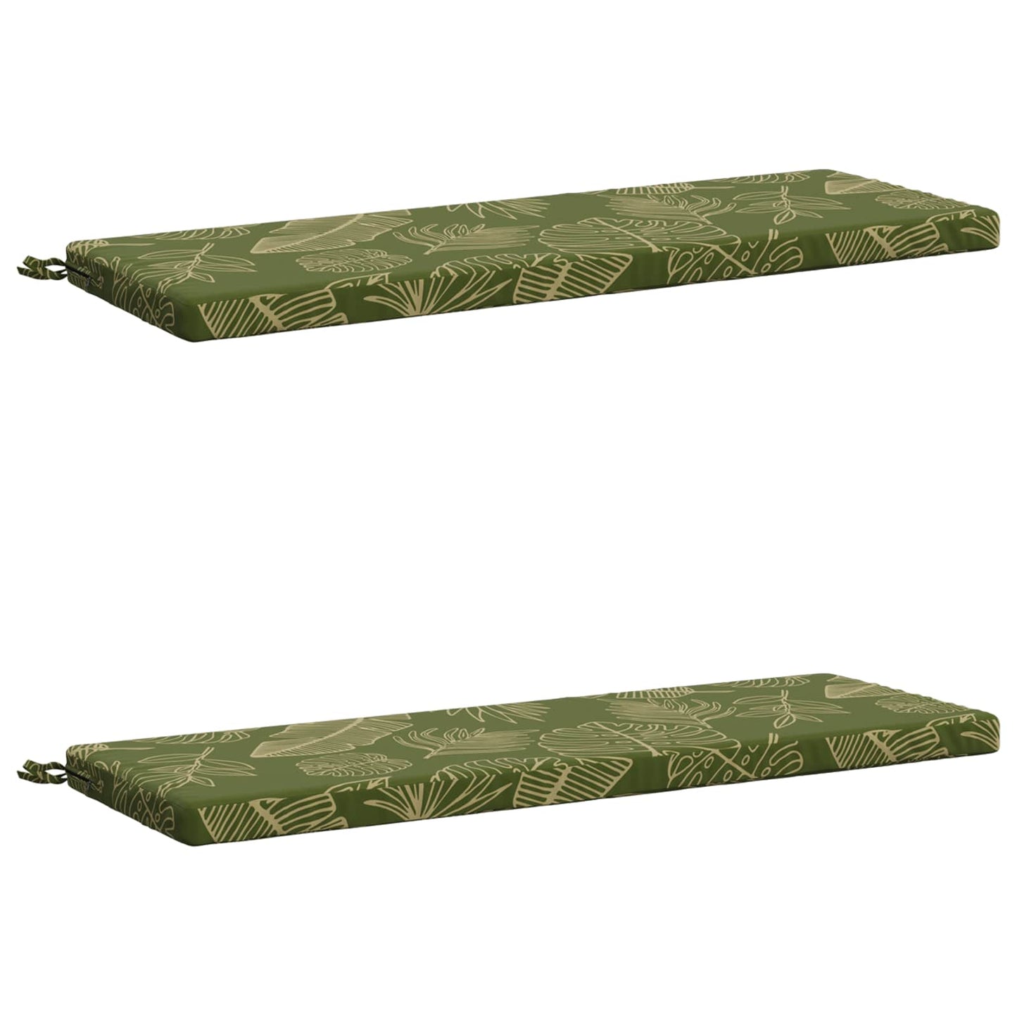 2-delt bænkepude SOEST 2 stk. 100% polyester Bladdesign