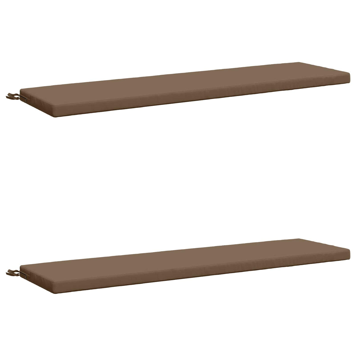 2-delt bænkepude SOEST 2 stk. 100% polyester Gråbrun