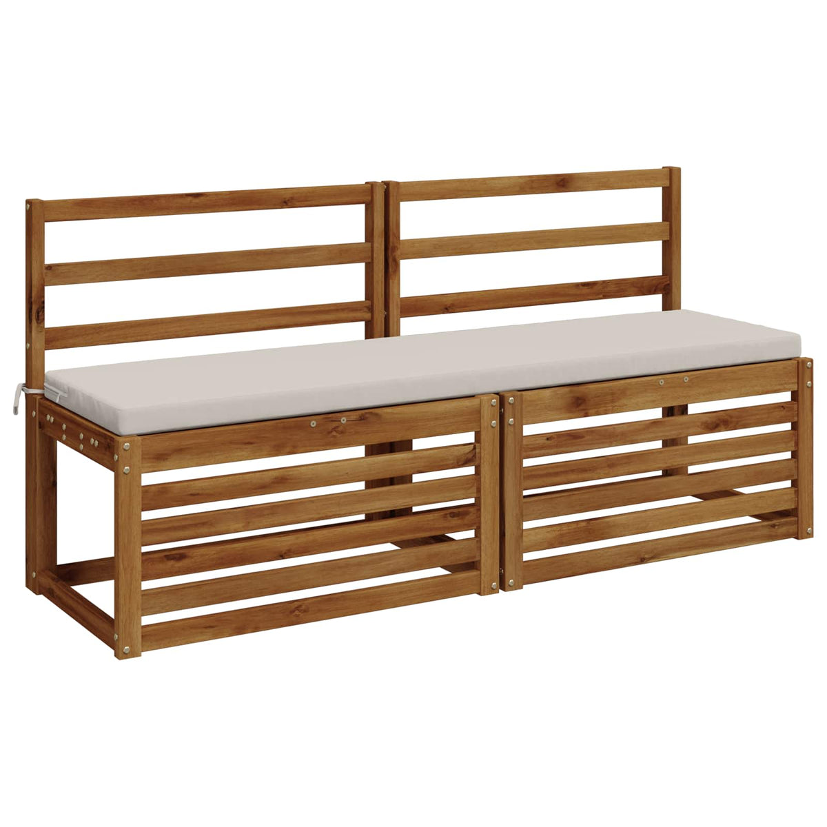 Bænkpude SOEST 100% polyester Hvid 140 x 40 x 5 cm