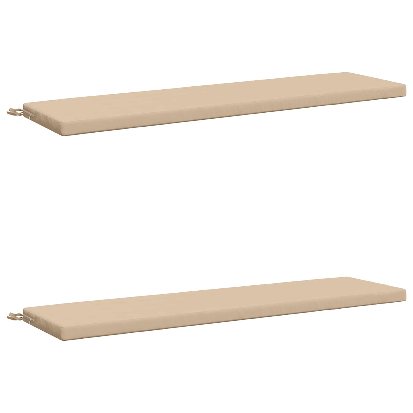 2-delt bænkepude SOEST 2 stk. 100% polyester Cremefarvet