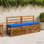 Bænkpude SOEST 100% polyester Kongelig blå 150 x 40 x 5 cm
