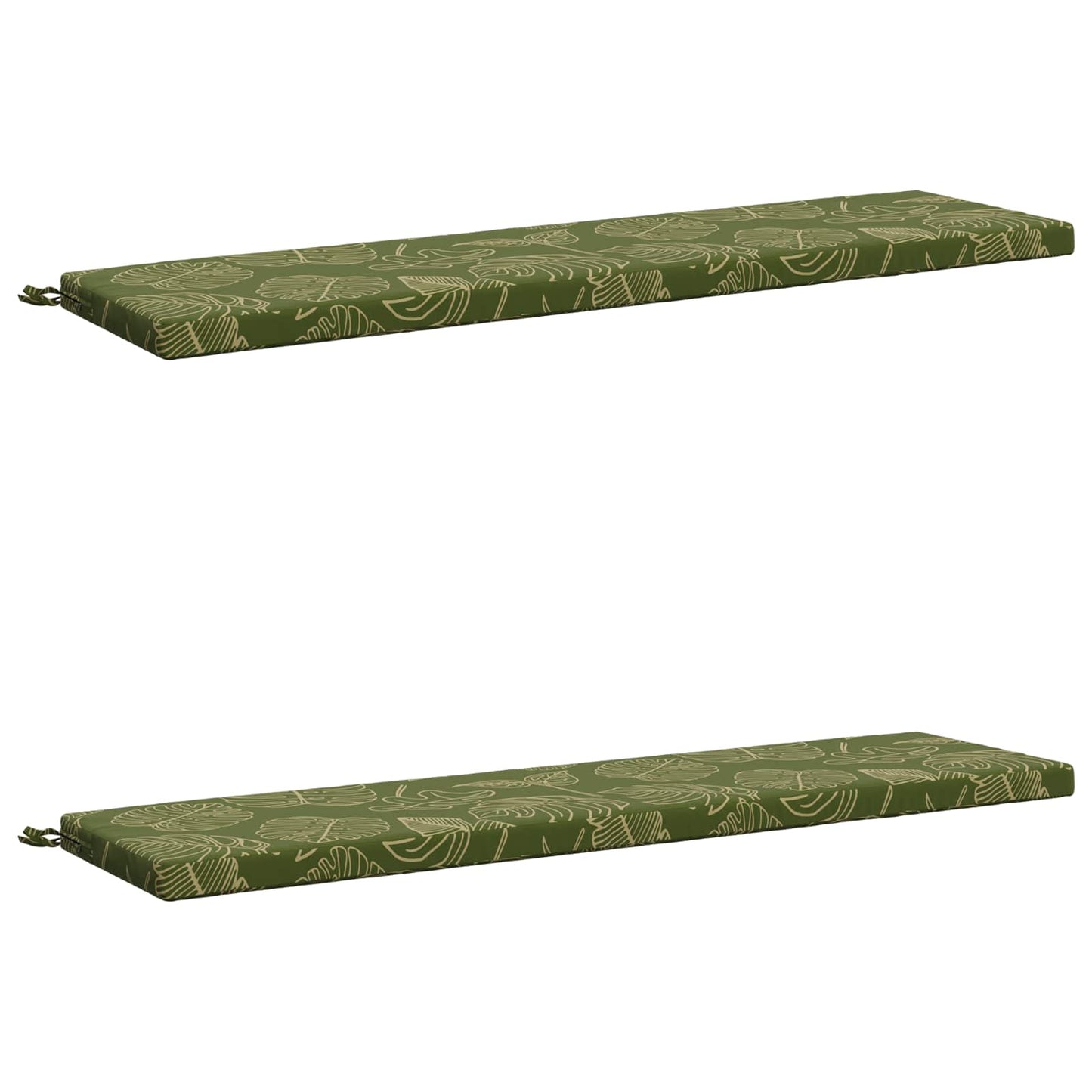 2-delt bænkepude SOEST 2 stk. 100% polyester Bladdesign