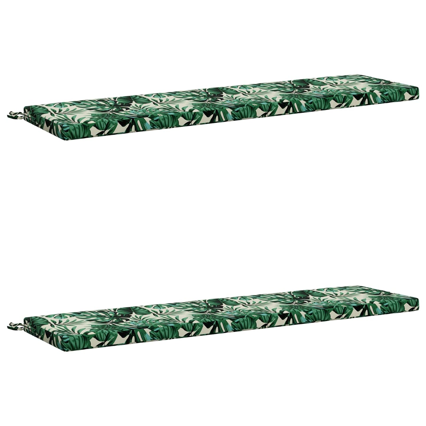 2-delt bænkepude SOEST 2 stk. 100% polyester Bladmønster