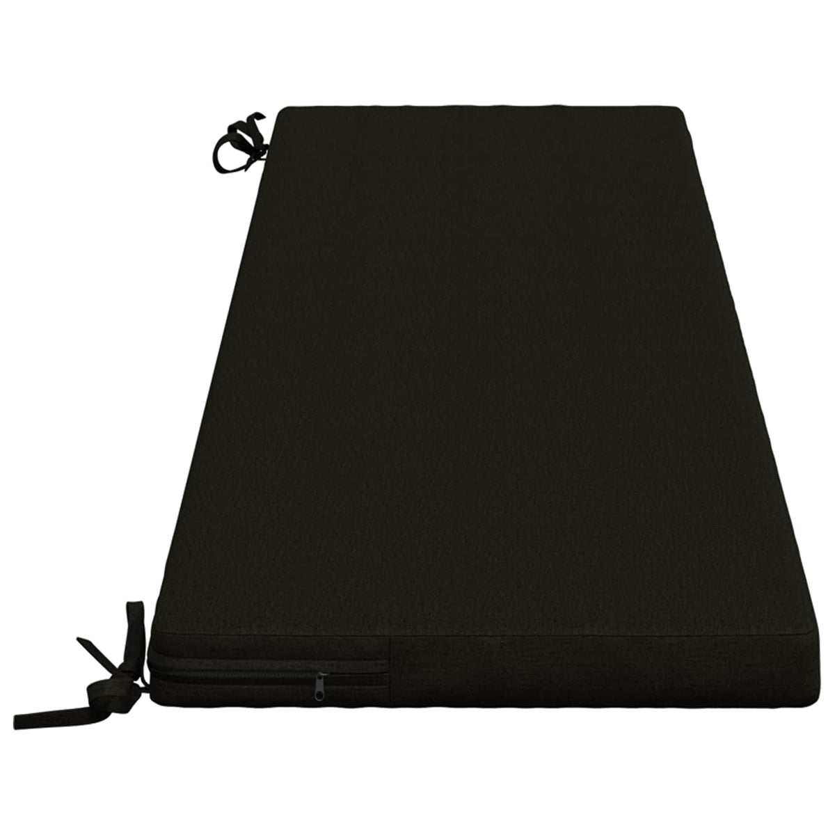 Bænkpude SOEST 100% polyester Sort 150 x 40 x 5 cm