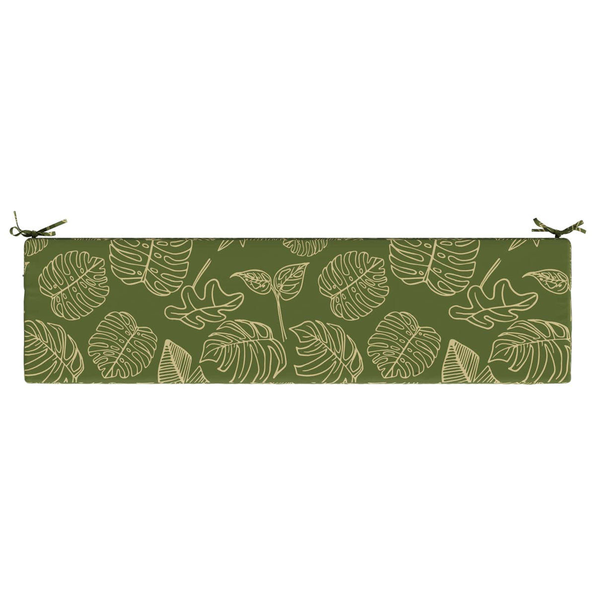 Bænkpude SOEST 100% polyester Bladdesign 150 x 40 x 5 cm