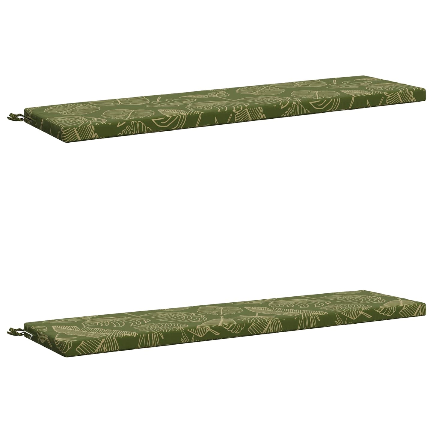 2-delt bænkepude SOEST 2 stk. 100% polyester Bladdesign