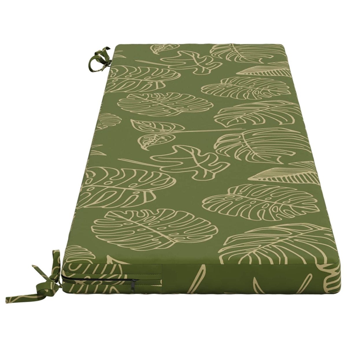 2-delt bænkepude SOEST 2 stk. 100% polyester Bladdesign