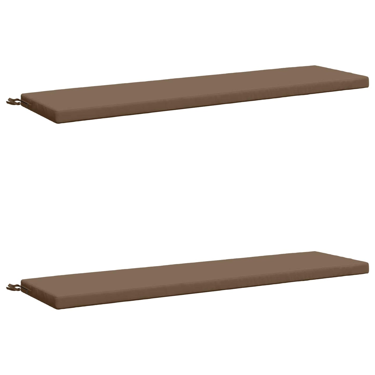 2-delt bænkepude SOEST 2 stk. 100% polyester Gråbrun