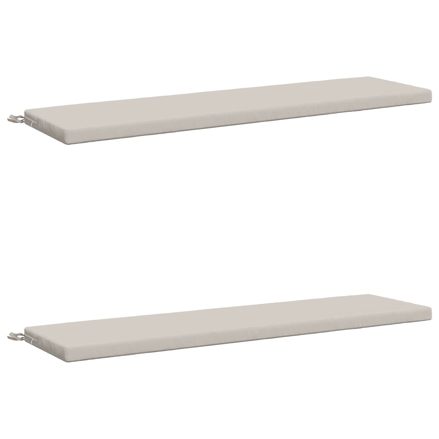 2-delt bænkepude SOEST 2 stk. 100% polyester Hvid
