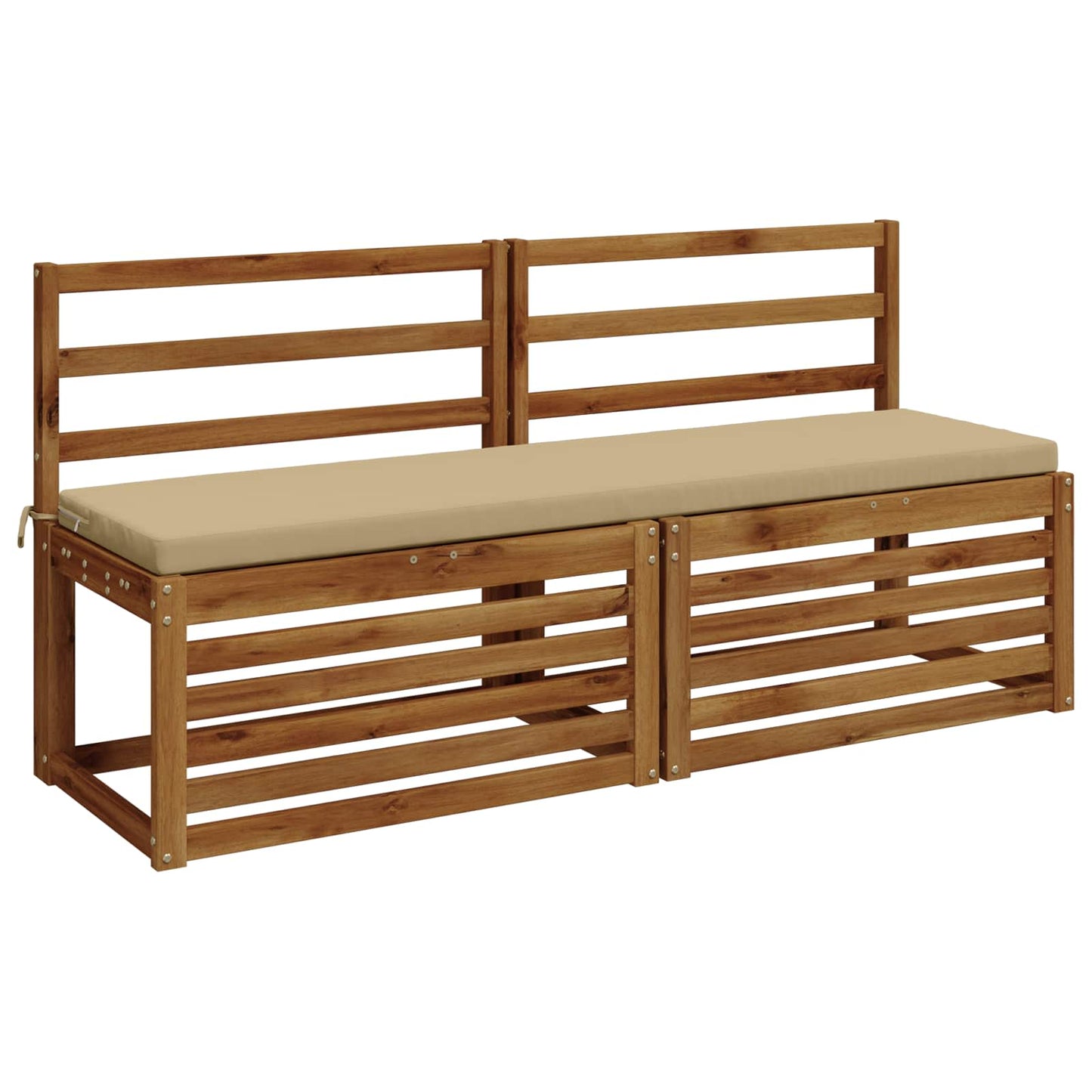 Bænkpude SOEST 100% polyester Beige 160 x 40 x 5 cm