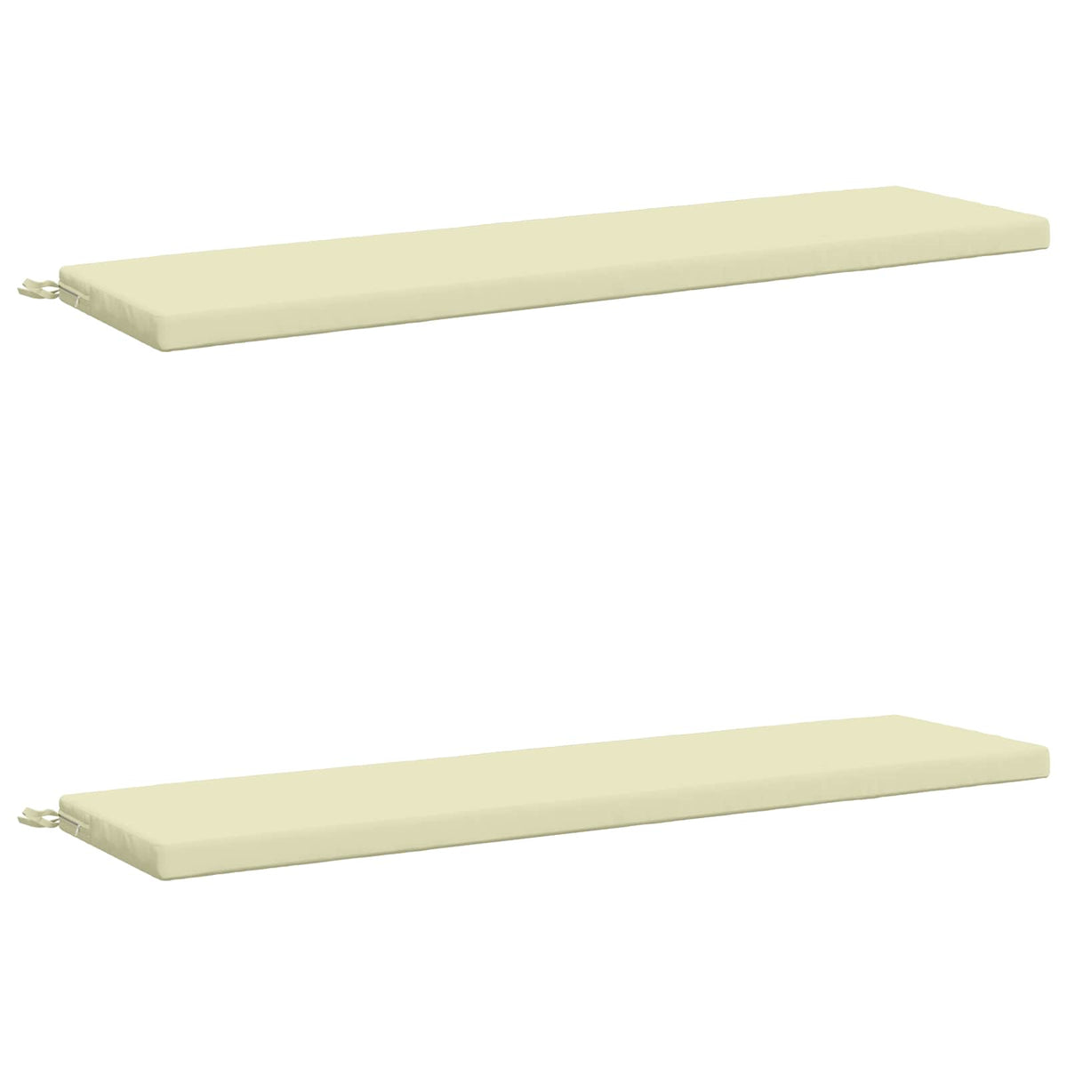 2-delt bænkepude SOEST 2 stk. 100% polyester Cremefarvet