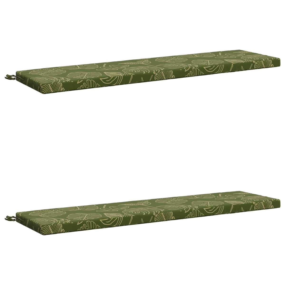 2-delt bænkepude SOEST 2 stk. 100% polyester Bladdesign