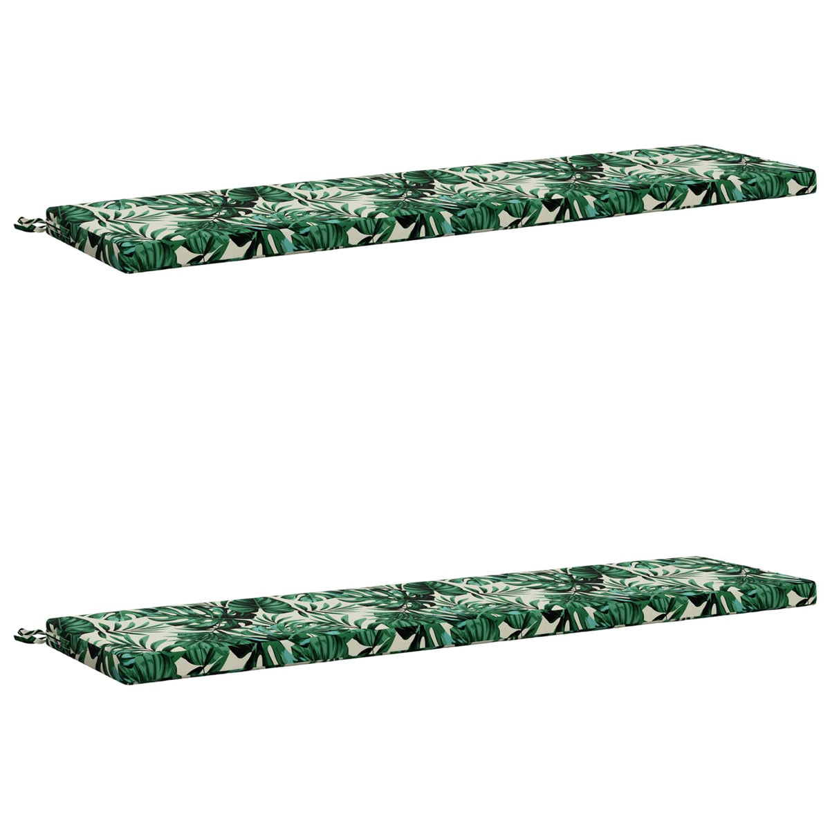 2-delt bænkepude SOEST 2 stk. 100% polyester Bladmønster