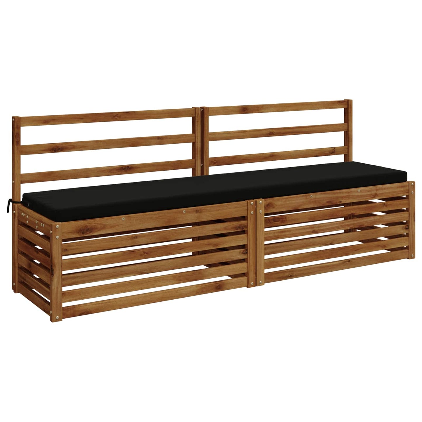 Bænkpude SOEST 100% polyester Sort 170 x 40 x 5 cm