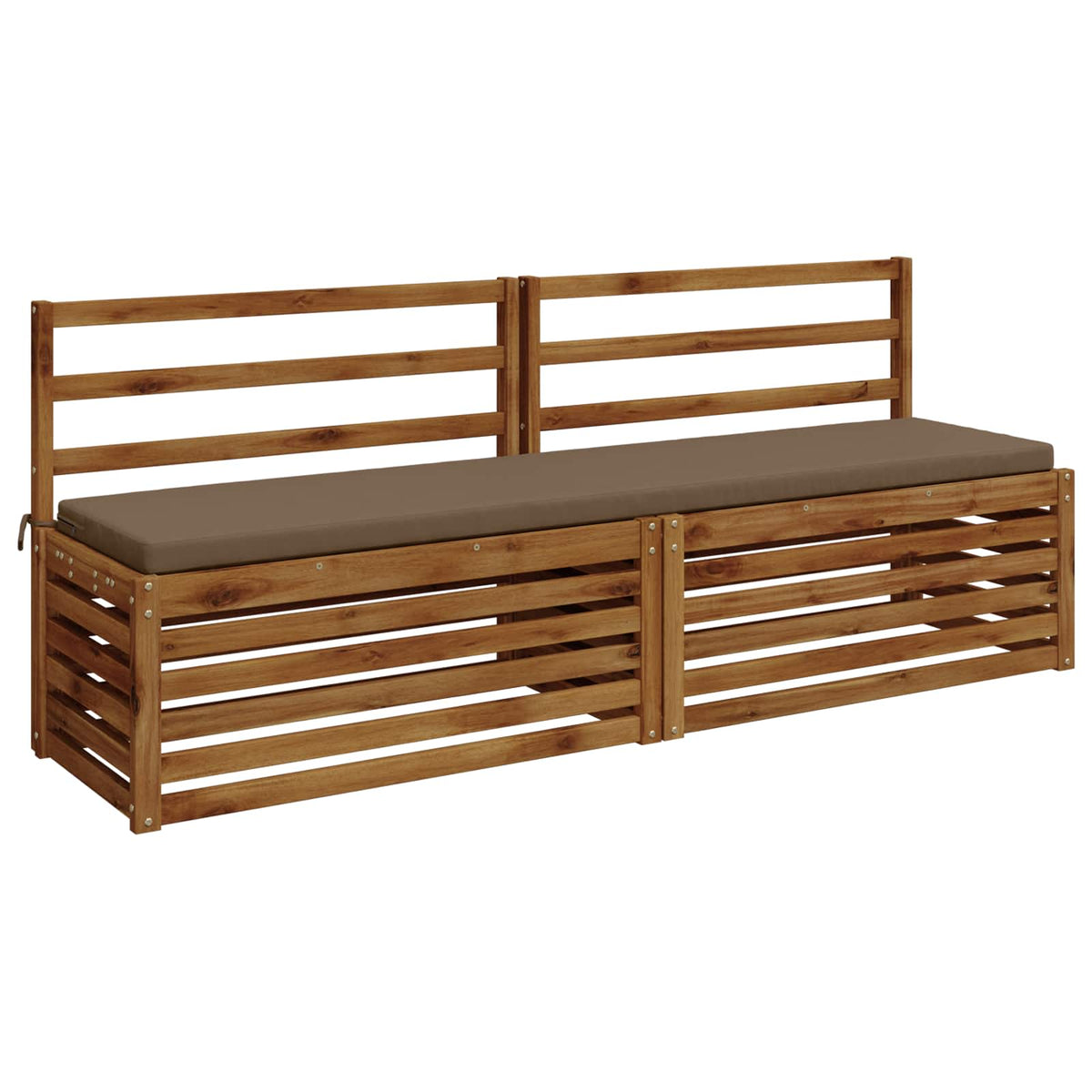 Bænkpude SOEST 100% polyester Gråbrun 180 x 40 x 5 cm