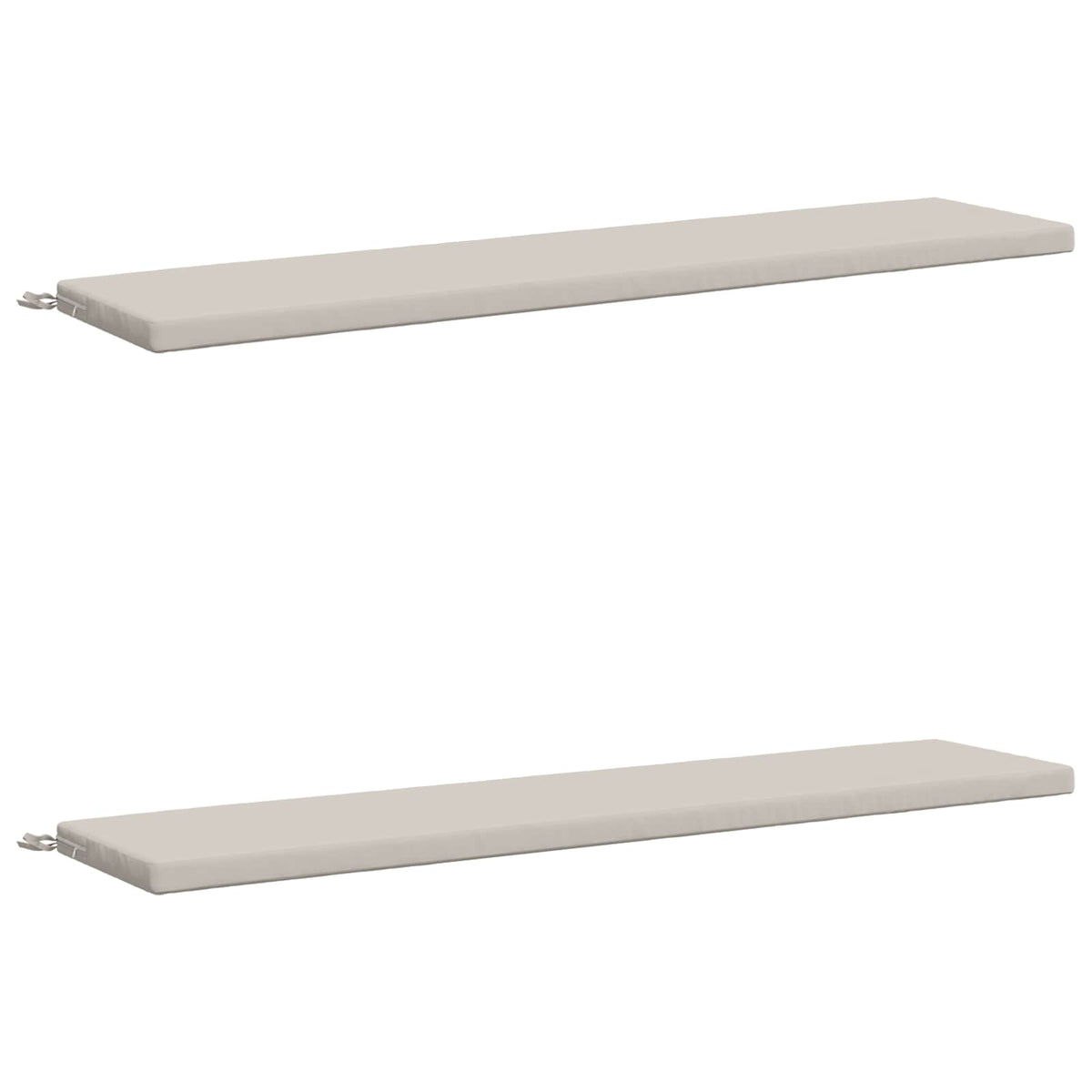 2-delt bænkepude SOEST 2 stk. 100% polyester Hvid