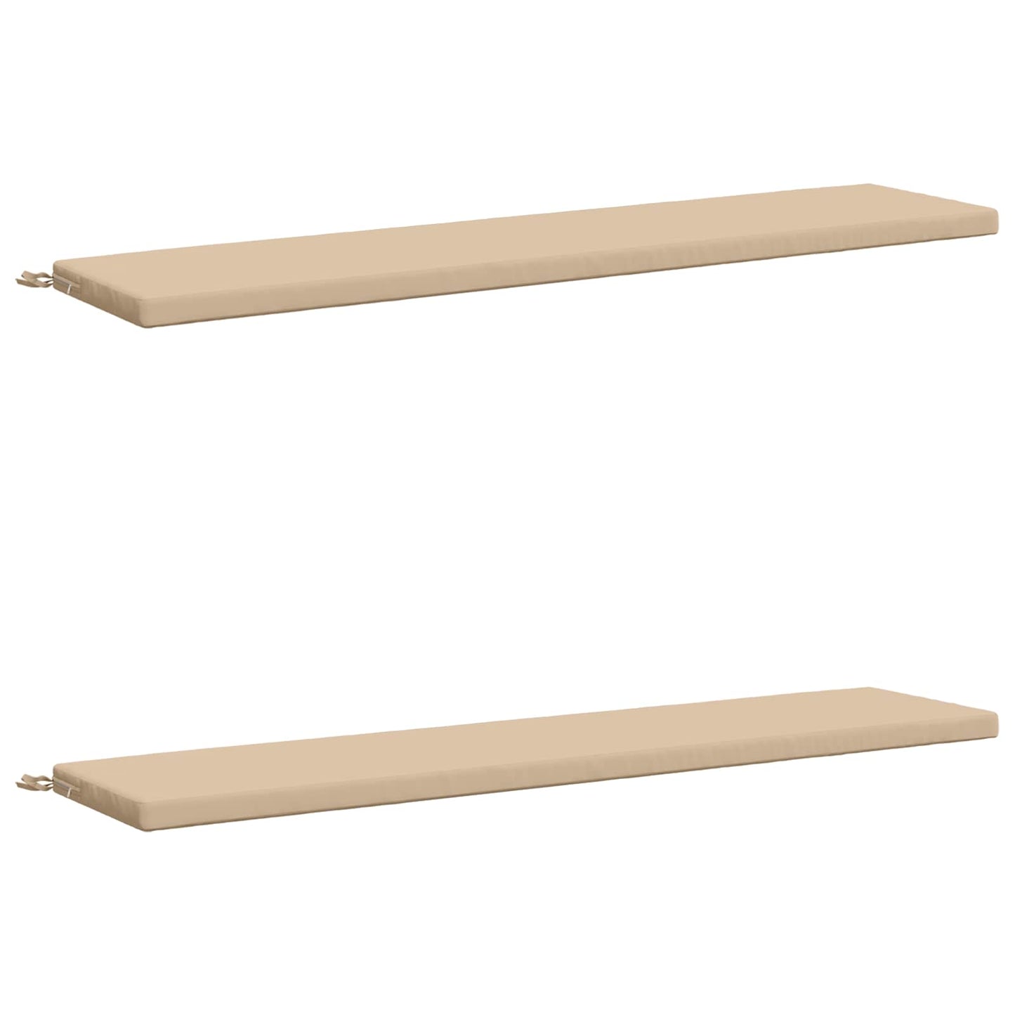 2-delt bænkepude SOEST 2 stk. 100% polyester Cremefarvet