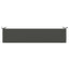 Bænkpude SOEST 100% polyester Antracit 180 x 40 x 5 cm
