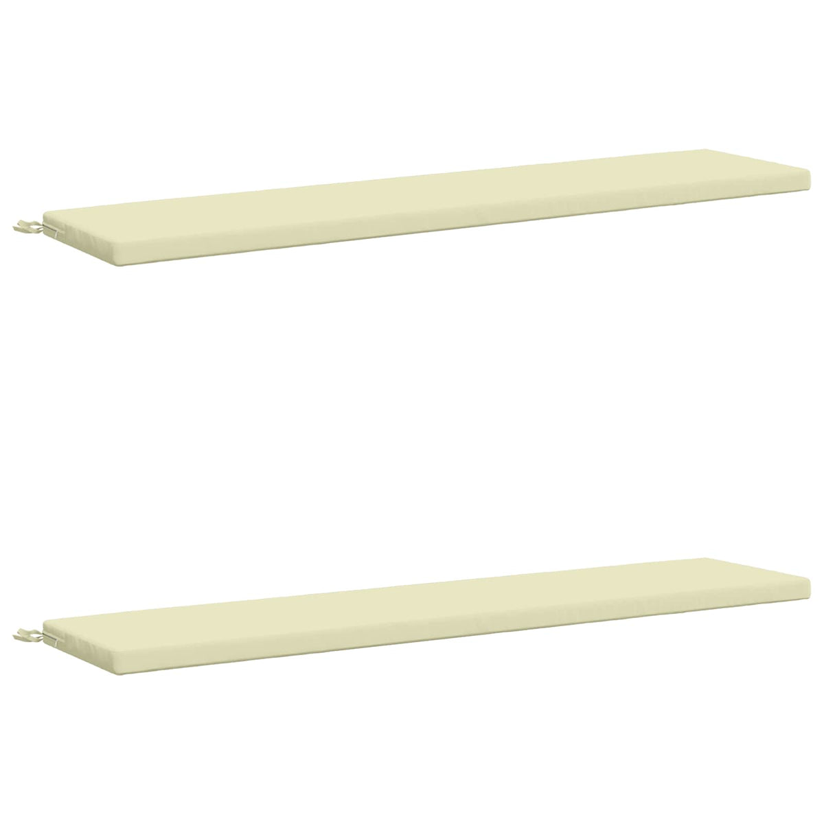2-delt bænkepude SOEST 2 stk. 100% polyester Cremefarvet