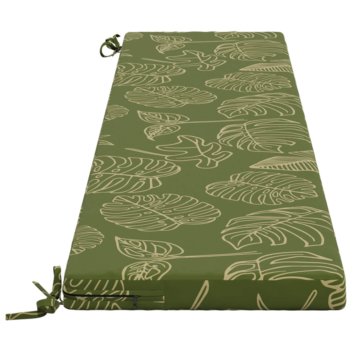 Bænkpude SOEST 100% polyester Bladdesign 180 x 40 x 5 cm
