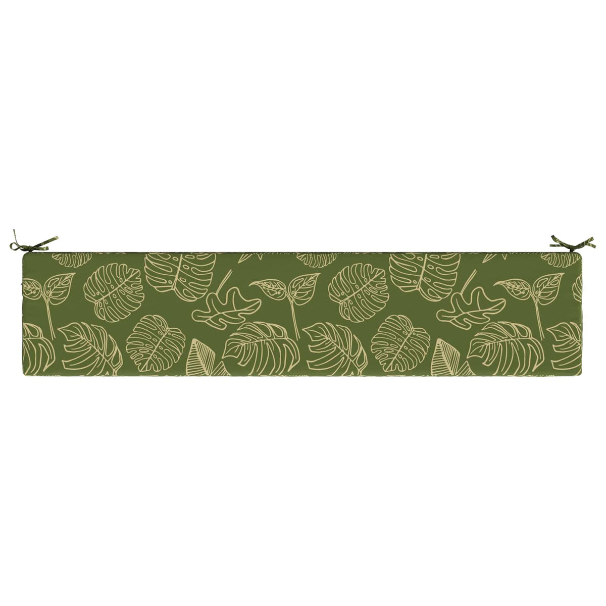 2-delt bænkepude SOEST 2 stk. 100% polyester Bladdesign