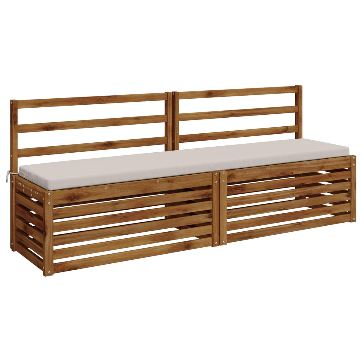 Bænkpude SOEST 100% polyester Hvid 200 x 40 x 5 cm