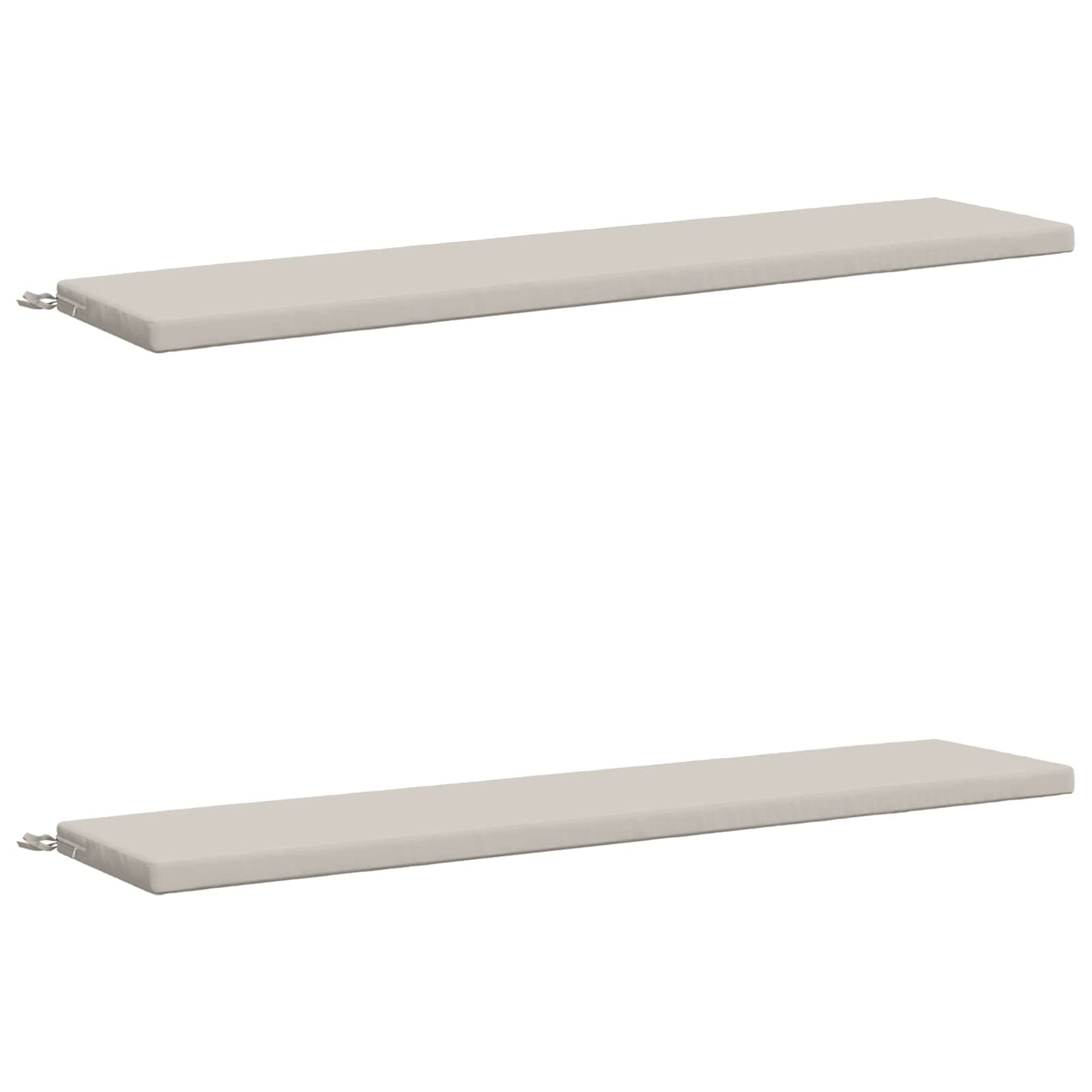 2-delt bænkepude SOEST 2 stk. 100% polyester Hvid