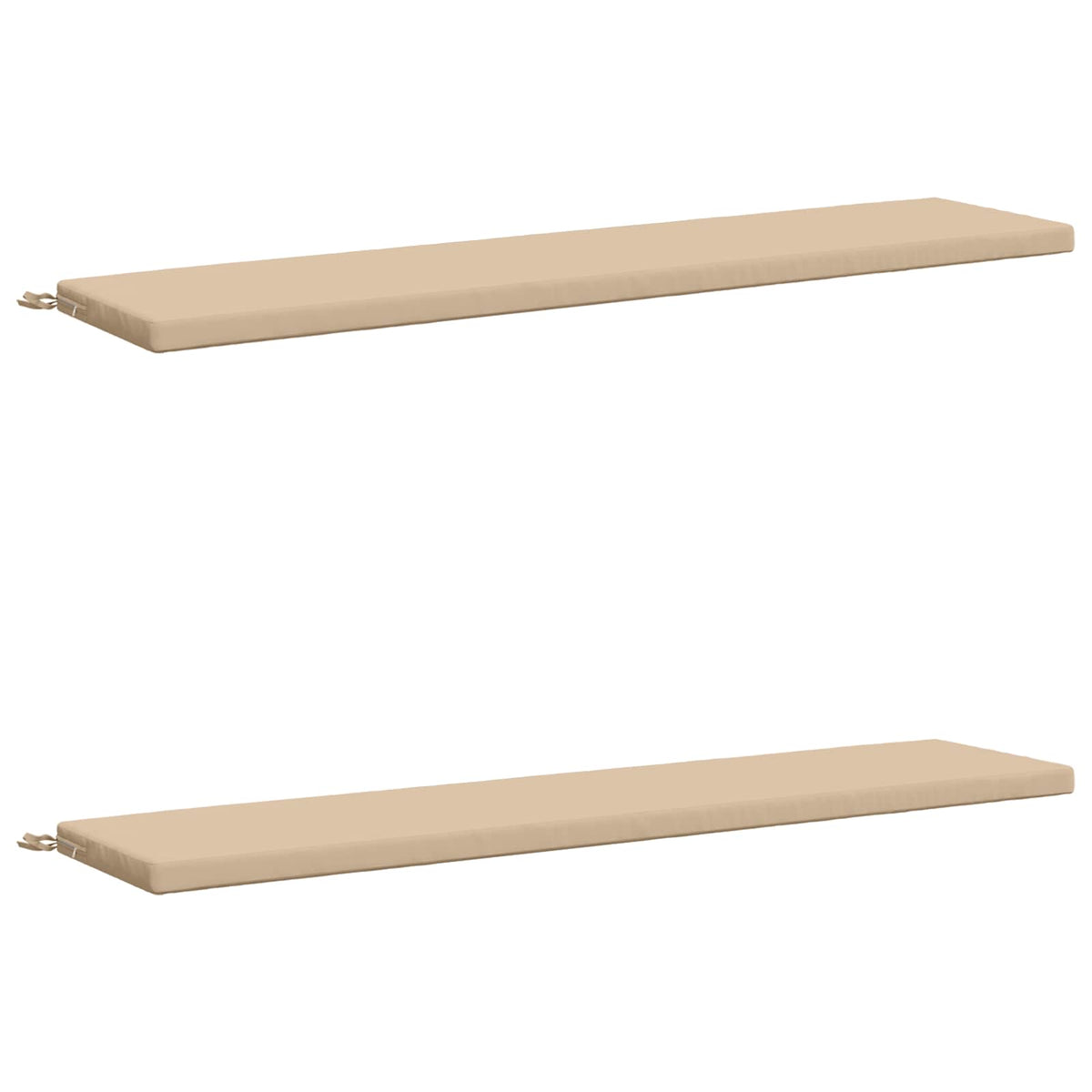 2-delt bænkepude SOEST 2 stk. 100% polyester Cremefarvet