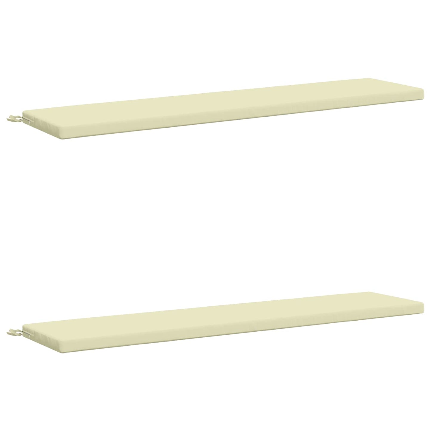 2-delt bænkepude SOEST 2 stk. 100% polyester Cremefarvet