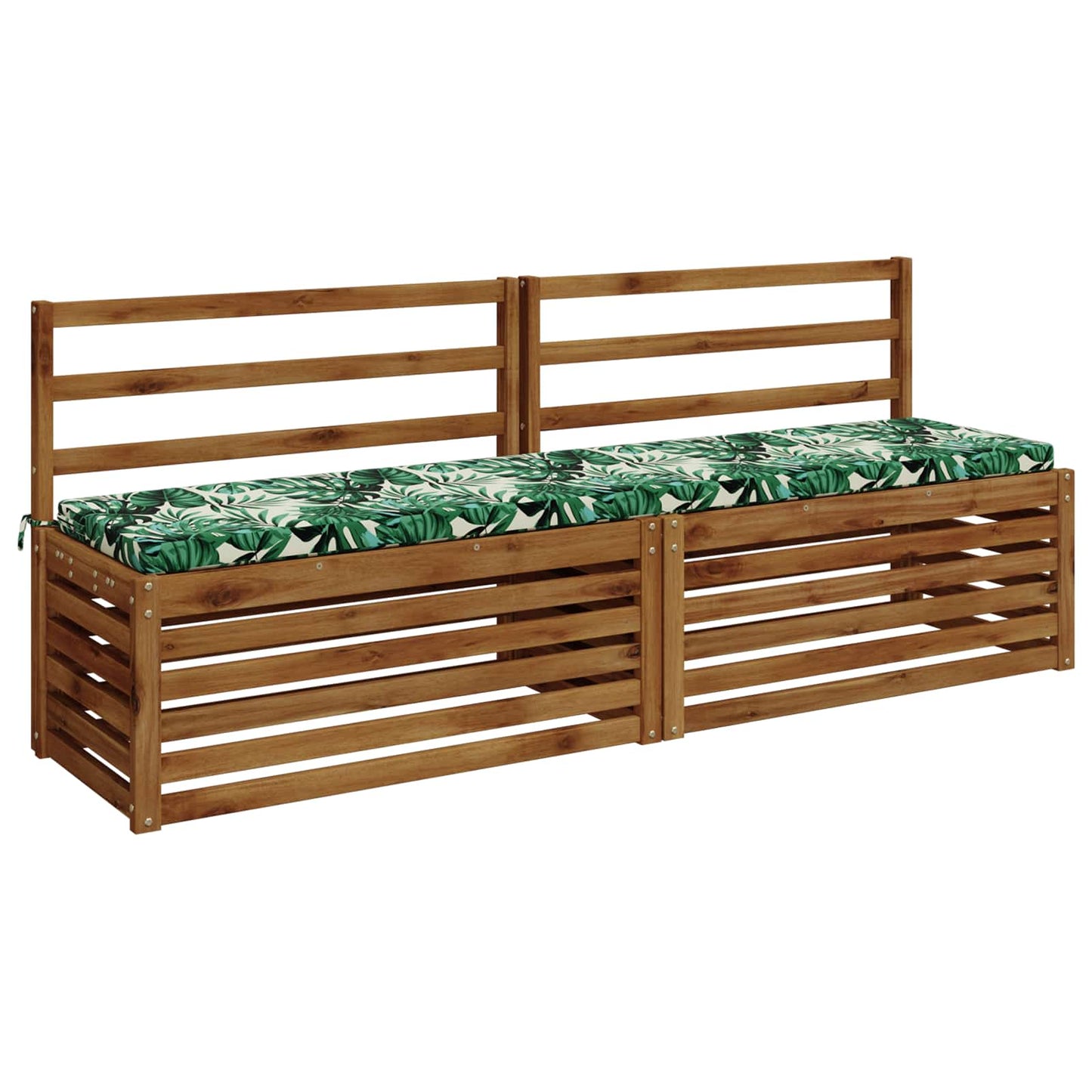 Bænkpude SOEST 100% polyester Bladmønster 200 x 40 x 5 cm